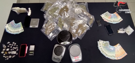 PANCALIERI - Operazione anti droga dei carabinieri del cuneese: un pancalierese arrestato