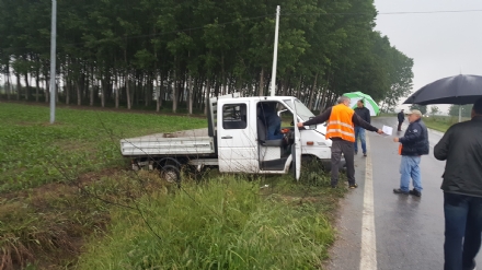 VIRLE - Grave incidente sulla provinciale 138 per Cercenasco