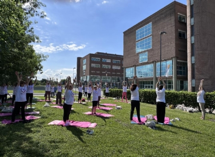 CANDIOLO - All'Irccs lezioni di pilates con Cristina Chiabotto