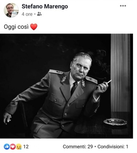 BRUINO - Polemiche per il post sul marcesciallo Tito da parte del segretario cittadino Pd