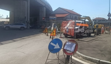 MONCALIERI - Il cantiere Smat che paralizzerà Borgo Mercato per due settimane