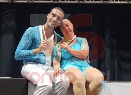 RIVALTA - Gessica Trofeo, ballerina con la sindrome di down, campionessa d'Italia nella danza sportiva