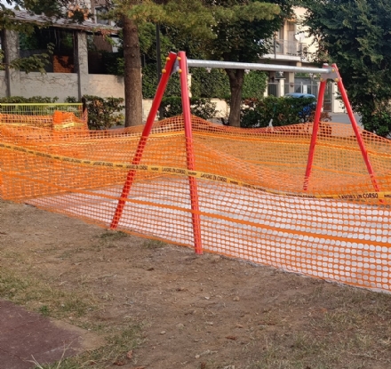 BEINASCO - Partiti i lavori per riqualificare il parco di via Mascagni