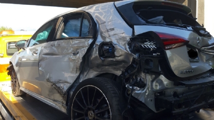 RIVALTA - Grave incidente in tangenziale: 6 veicoli coinvolti e 4 feriti