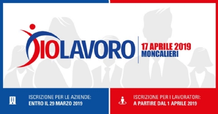 LAVORO - Mercoledi 17 a Moncalieri appuntamento con «IoLavoro»