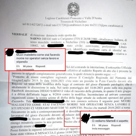NICHELINO - Minacce di morte all'ex assessore Diego Sarno: «Muori maledetto come stai facendo morire noi»