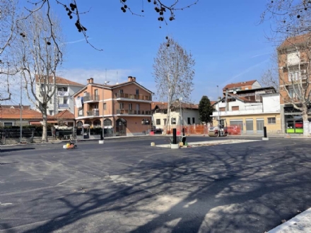 NICHELINO - Riapre piazza San Quirico dopo i lavori di riqualificazione