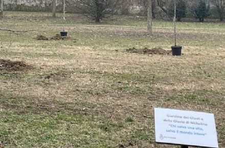 NICHELINO - Dieci nuovi alberi nel giardino dei Giusti per la giornata della memoria