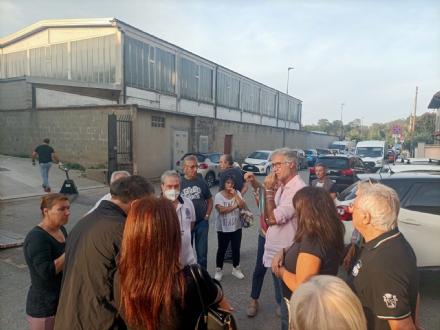 NICHELINO - Nuova tensione davanti l'azienda di somministrazione pasti di via Fenestrelle