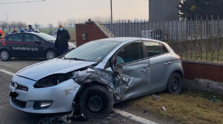 CANDIOLO - Brutto incidente sulla provinciale per None: due feriti