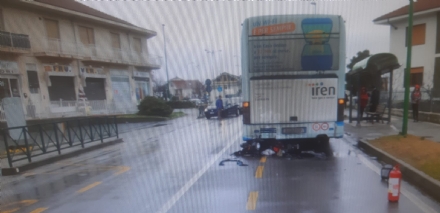 BRUINO - Motociclista grave in ospedale dopo scontro con autobus