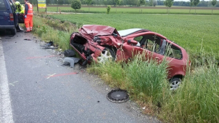 ORBASSANO - Un altro incidente sulla strada della morte tra Stupinigi e Orbassano