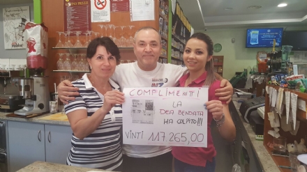 MONCALIERI - Centrata una quaterna da oltre 117mila euro in una tabaccheria