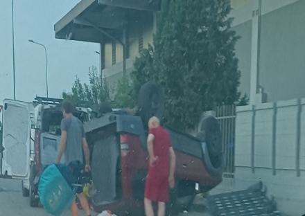 LA LOGGIA - Paura nella serata per un incidente vicino al Gigante