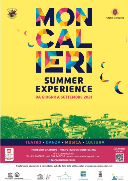 MONCALIERI - Cultura ed eventi, un luglio ricco di appuntamento in città