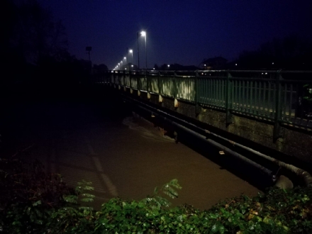 MALTEMPO - SULL'ASSE DEL CHISOLA E' RISCHIO ALLUVIONE: STRADE CHIUSE, FOGNE IN SOFFERENZA