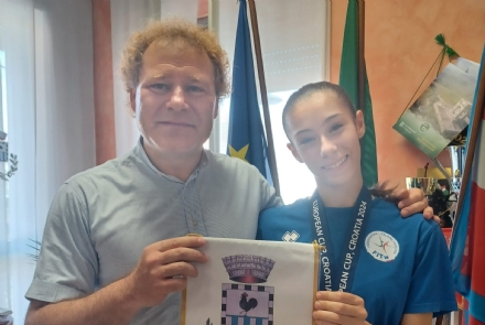 LA LOGGIA - Il Comune celebra i successi della giovane ginnasta Matilde Trenta