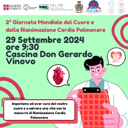 VINOVO - Giornata Mondiale del Cuore e della Rianimazione Cardio Polmonare
