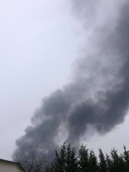 RIVALTA - Incendio nella mattinata all'interno dello stabilimento ex Fiat