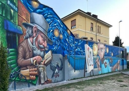 ORBASSANO - Si inaugurano i murales dedicati a Van Gogh e Kandinsky
