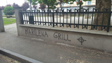 Nichelino - Croce celtica sul giardino della Resistenza. Verzola: «Un atto vergognoso»
