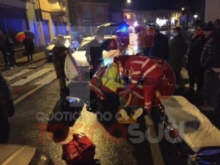 CANDIOLO - Ragazza investita in via Torino sulle strisce pedonali
