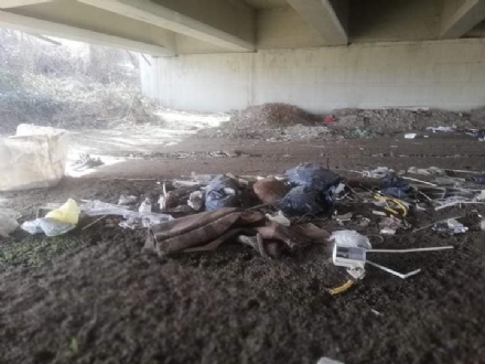 MONCALIERI - Schiuma sul Chisola e rifiuti sotto il ponte a Barauda: l'inquinamento invade la periferia