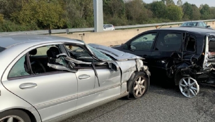 NICHELINO - Incidente in tangenziale, altezza Debouchè: un ferito