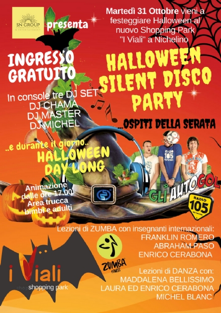 NICHELINO - Festa di Halloween il 31 ottobre ai Viali con ingresso gratuito