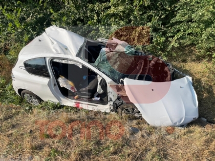 CANDIOLO - Terribile schianto sulla provinciale 142: automobilista elitrasportato in ospedale