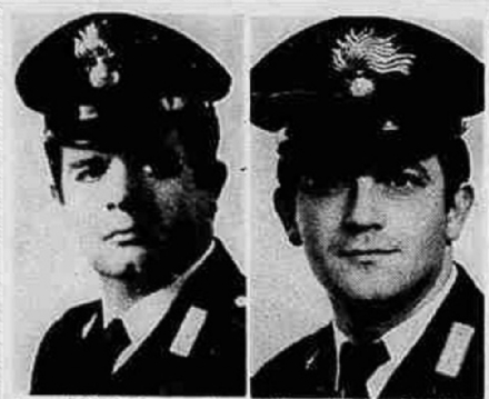 MONCALIERI - Il 2 maggio ricorre il 47esimo anniversario dell'eccidio dei carabinieri Terminiello e Gubbioni