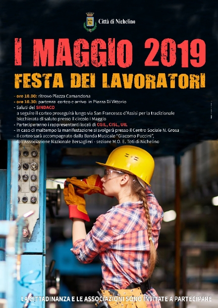NICHELINO - La città celebra la festa del 1 maggio