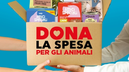 ANIMALI - Alle Coop di Beinasco e Nichelino si dona la spesa per cani e gatti meno fortunati