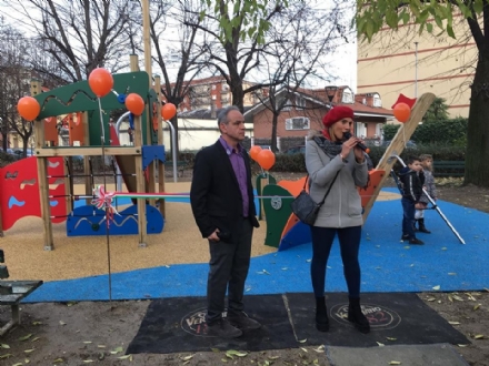 NICHELINO - I bambini hanno uno spazio nuovo dove giocare al quartiere Crociera