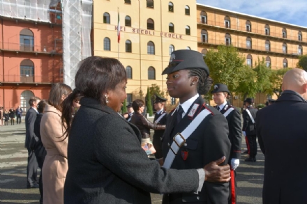 BEINASCO - Nnachi Great al giuramento dei carabinieri atleti nella cornice della caserma Cernaia