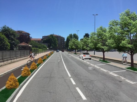 NICHELINO - La maxi pista ciclabile arriva davanti alle scuole di via San Matteo: strade chiuse e disagi
