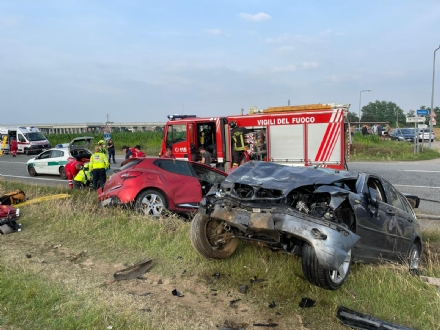 CARMAGNOLA - Incidente sulla 393: un morto e un ferito grave