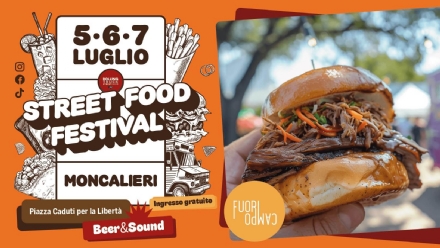 MONCALIERI - Nel fine settimana torna l'appuntamento con la carovana di Rolling Truck Street Food Festival