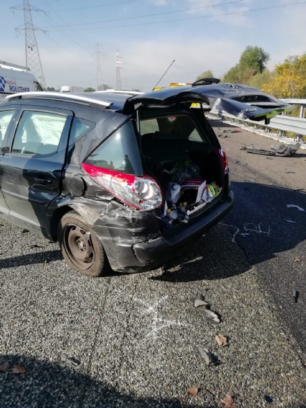 NICHELINO - Incidente in tangenziale all'altezza di Stupinigi: due feriti
