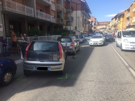 MONCALIERI - Grave incidente nella mattinata in strada Genova. Anziano in ospedale al Cto - LE FOTO -