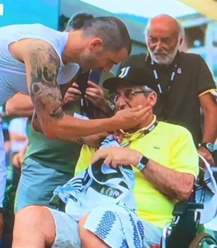 SPORT - Beppe Furino alla partita in famiglia della Juve a Villar Perosa