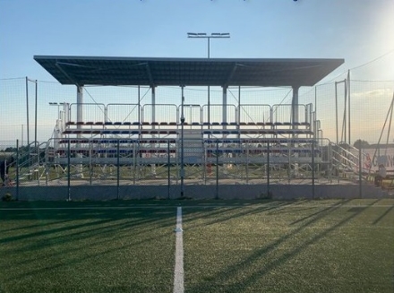 VINOVO - Inaugurata la nuova tribuna del campo di calcio del Garino