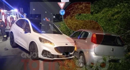 VINOVO - Incidente in via Carignano, strada chiusa per mezz'ora e feriti