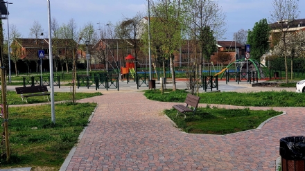 LA LOGGIA - Nasce il parco delle due generazioni: un'area fruibile dai bambini e ospiti della casa di riposo