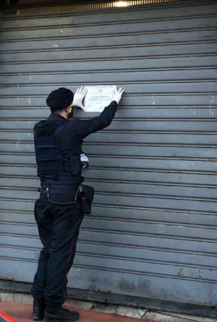 MONCALIERI - Panetteria non rispettava le misure anti covid, I carabinieri la chiudono per 5 giorni