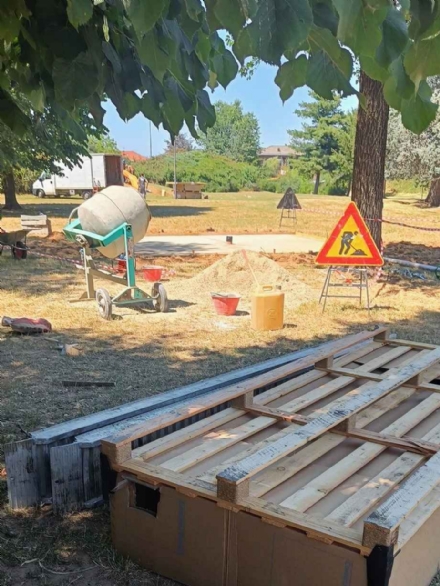 BEINASCO - Partiti i lavori per il restyling del parco del cimitero in via Fornasio