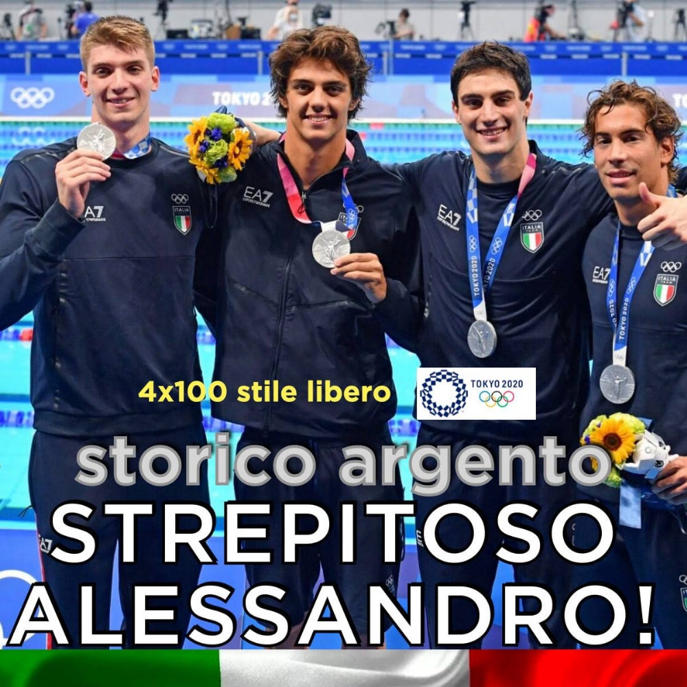 OLIMPIADI TOKYO - Moncalieri esulta per lo storico argento di Alessandro Miressi nel nuoto