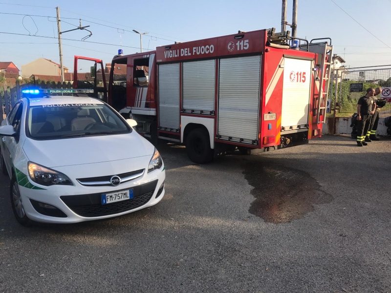 NICHELINO - Il caldo fa esplodere una valvola della centrale elettrica della stazione