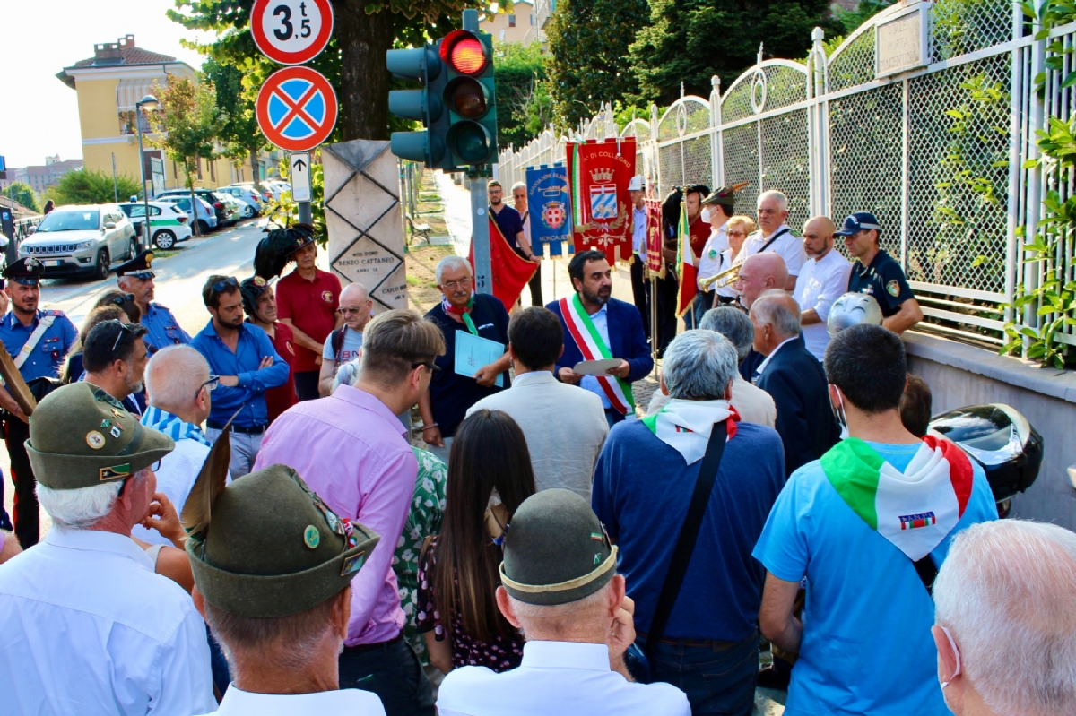 MONCALIERI - La città ha ricordato i tre ragazzi fucilati in viale Porta Piacentina - FOTO