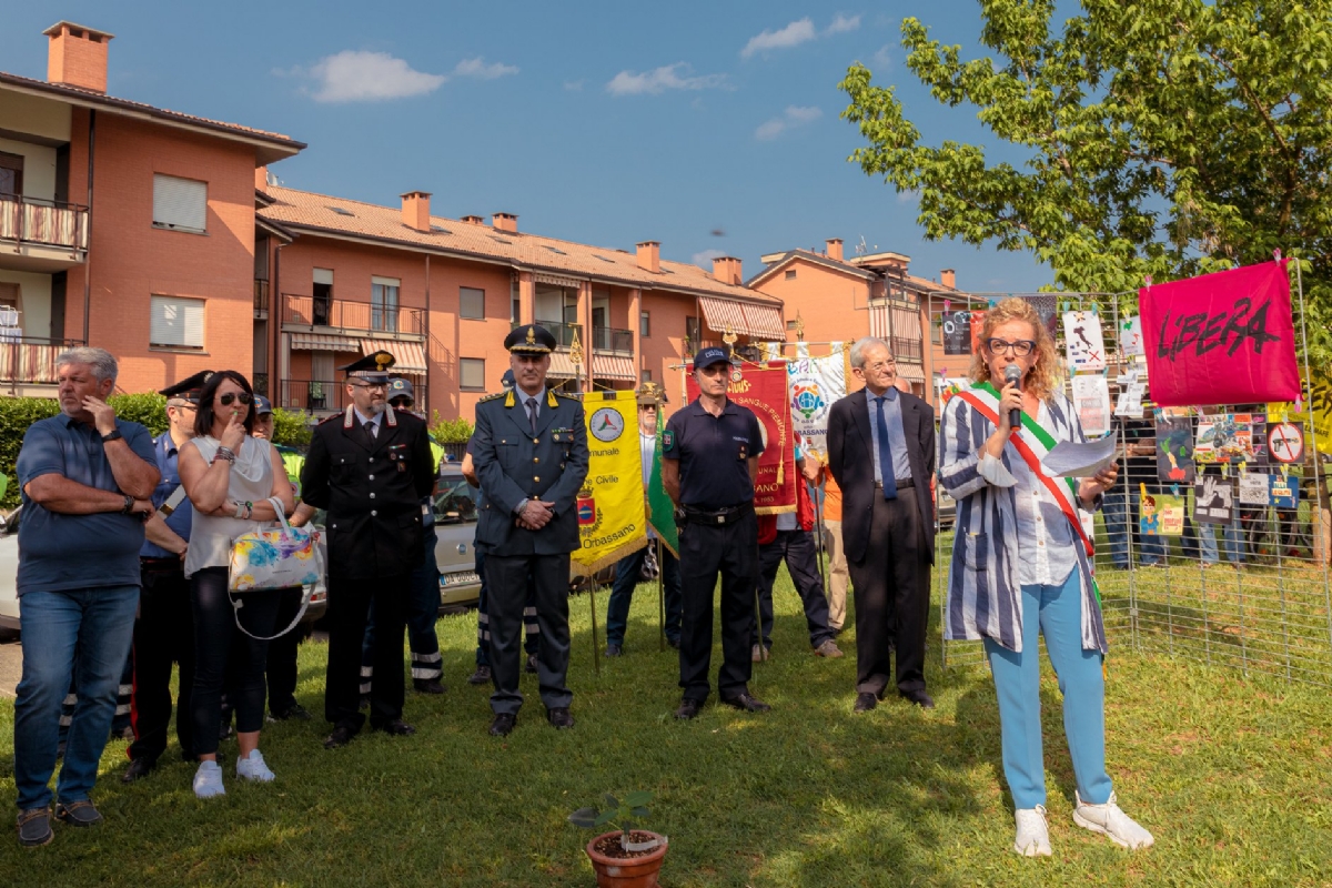 ORBASSANO - Celebrato il 30esimo anniversario delle stragi mafiose di Capaci e via D'Amelio - FOTO